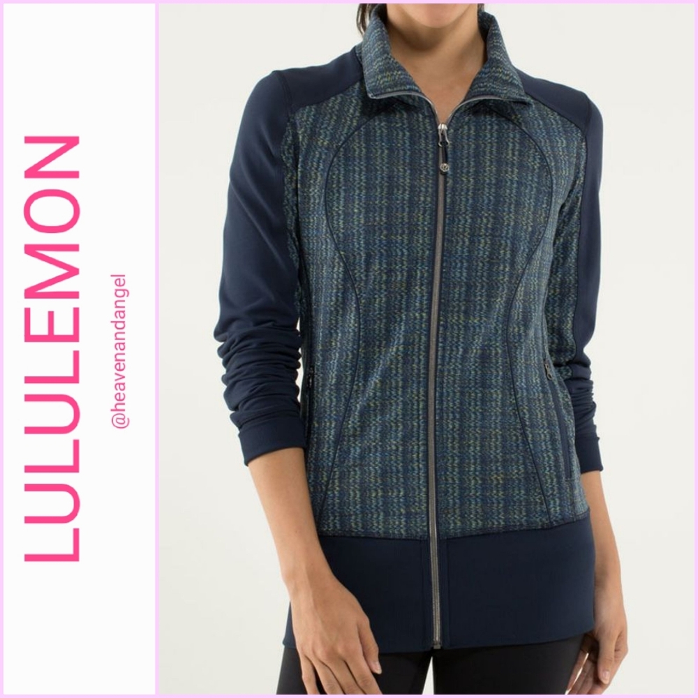 Lululemon Nice Asana Jacket Ziggy Wee August Inkwell / Inkwell
